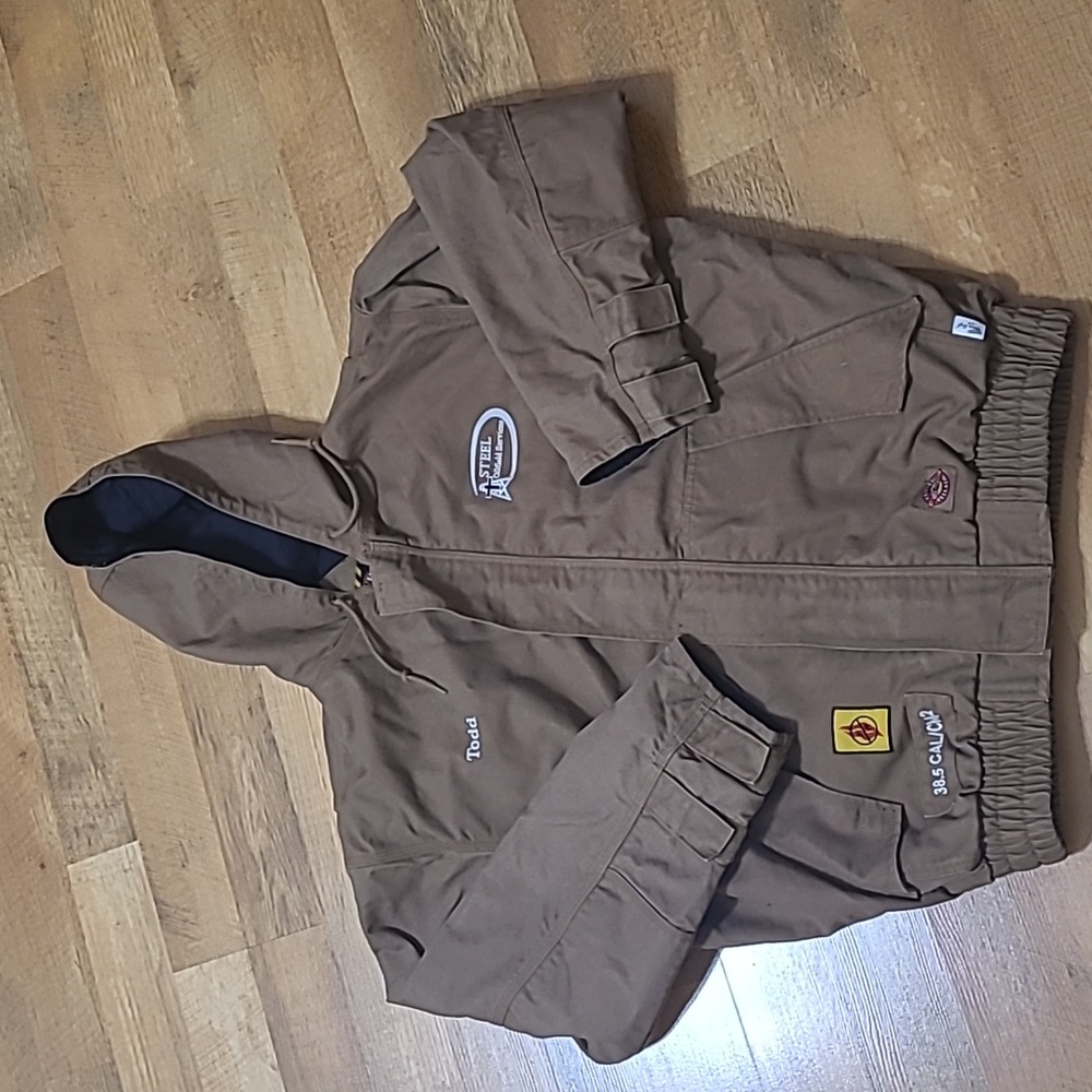 Men's Justin Original Workwear Flame Resistant Coat, Size Large